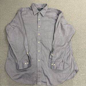 Polo by Ralph Lauren Men's Gray Button-Up Shirt